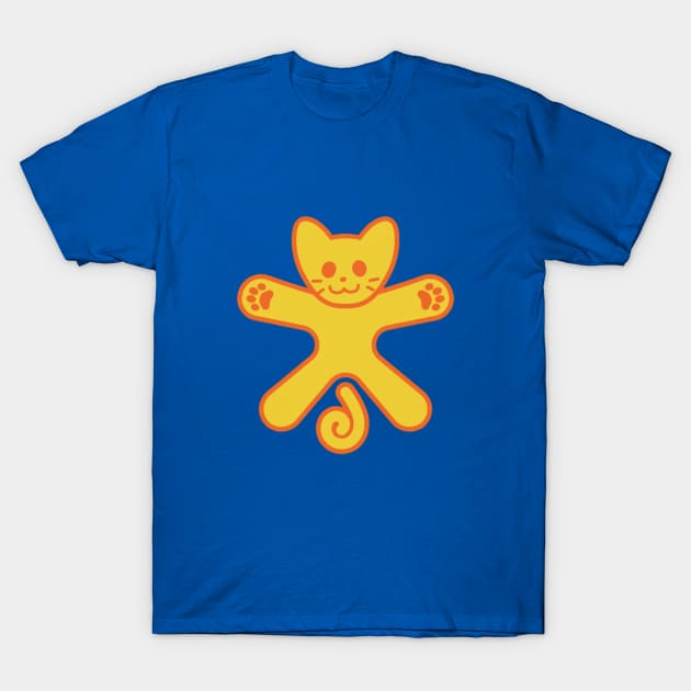 Cat hug orange T-Shirt by BeardDesign